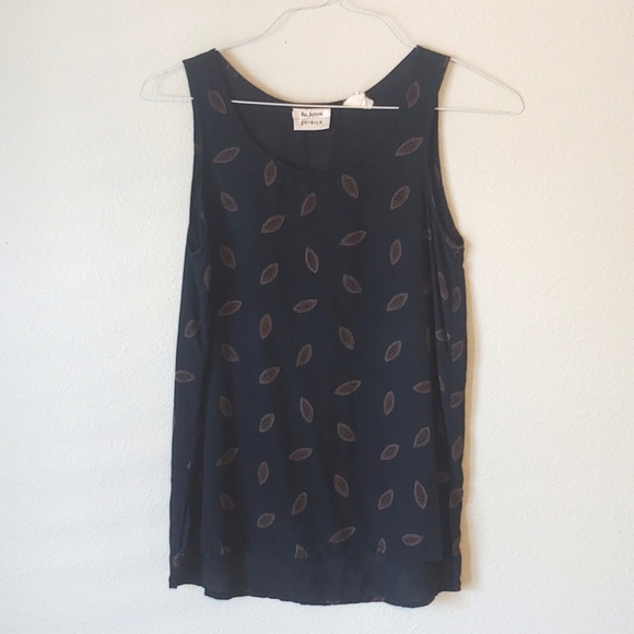 Pure Silk Leaf Print Blouse Top - Picture 3 of 13